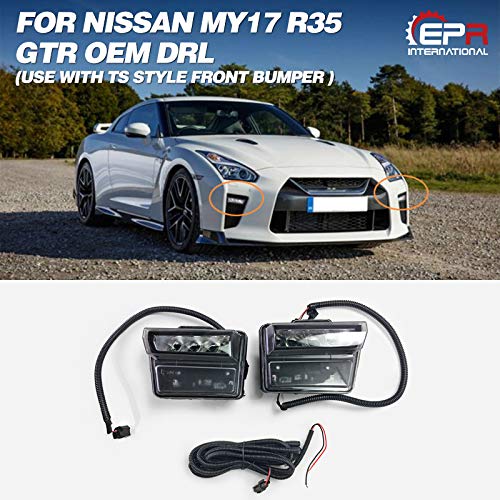 Amazon Com Epr For My17 R35 Gtr Oem Drl Led Headlight Signal Light Use With Ts Style Front Bumper Automotive epr for my17 r35 gtr oem drl led