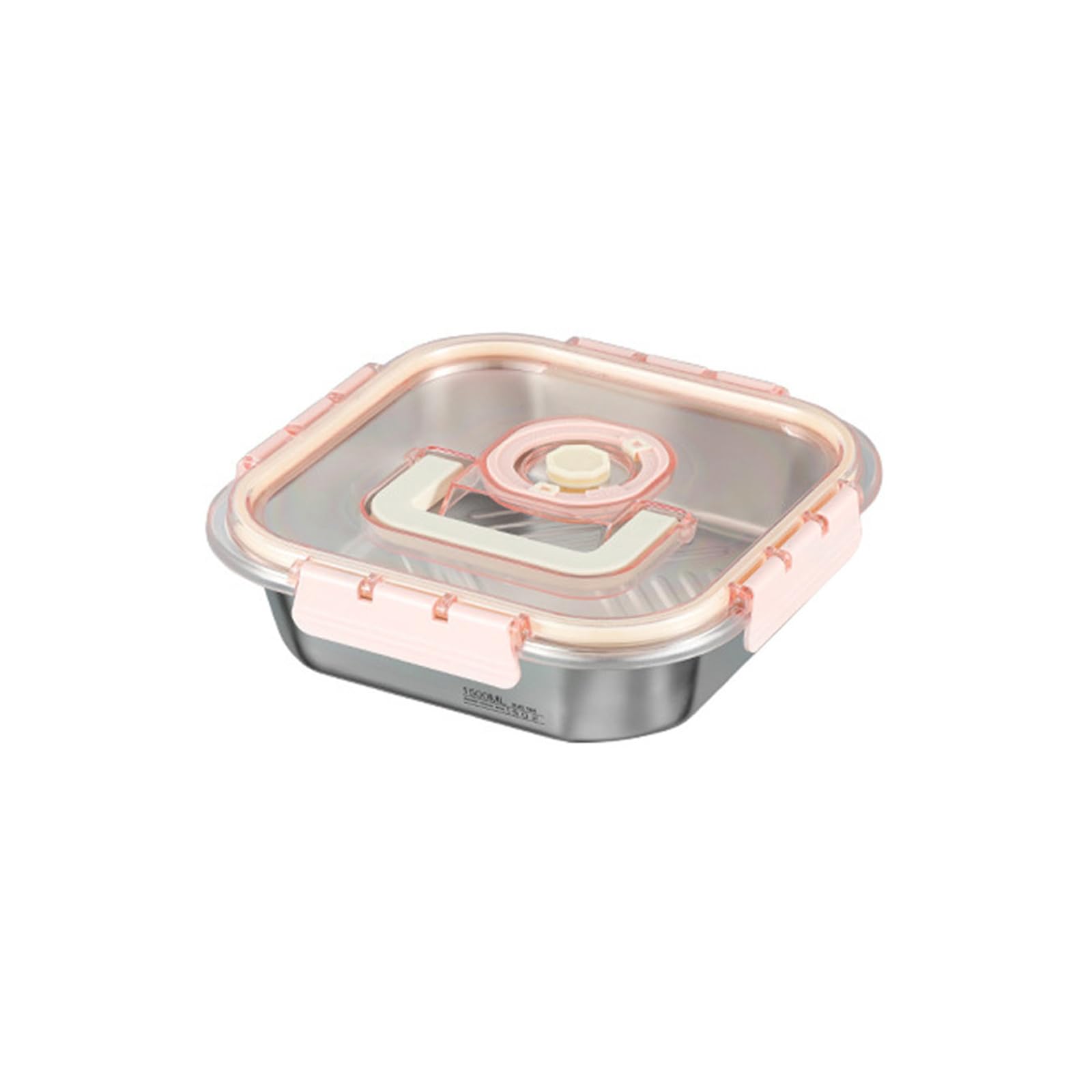 MICFENY Large Food Storage Container Convenient Stainless Steel Food Storage Box Freshness Case for Everyday Use