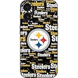 Skinit Decal Phone Skin Compatible with iPhone 16 - Officially Licensed NFL Pittsburgh Steelers Black Blast Design