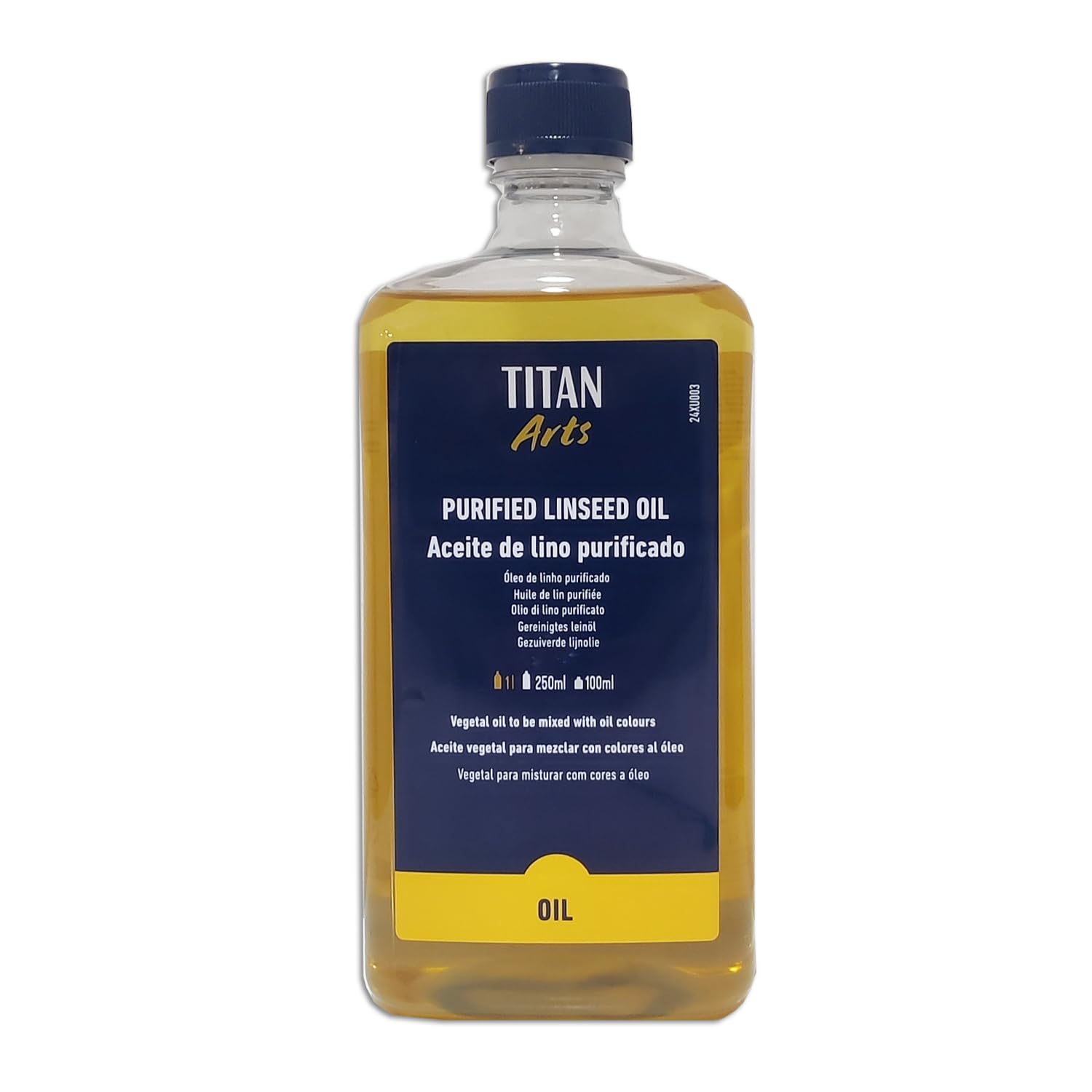 TITAN ARTS - HUILE DE LIN PURIFIÉE TITAN 1 L