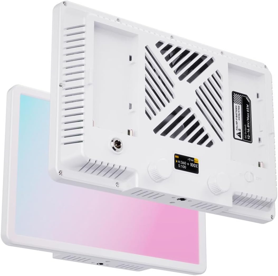 Yctze LED Video Panel Light 100W Bi Color 2500K-9900K CRI TLCI 95+ APP Light Streaming