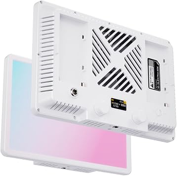 LED Video Light Panel, 100W Bi Color 2500K to 9900K CRI TLCI 95 Plus 24 Effects APP Controlled Portable Fill Light, Video Lighting Kit with Softbox and Carrying Case for