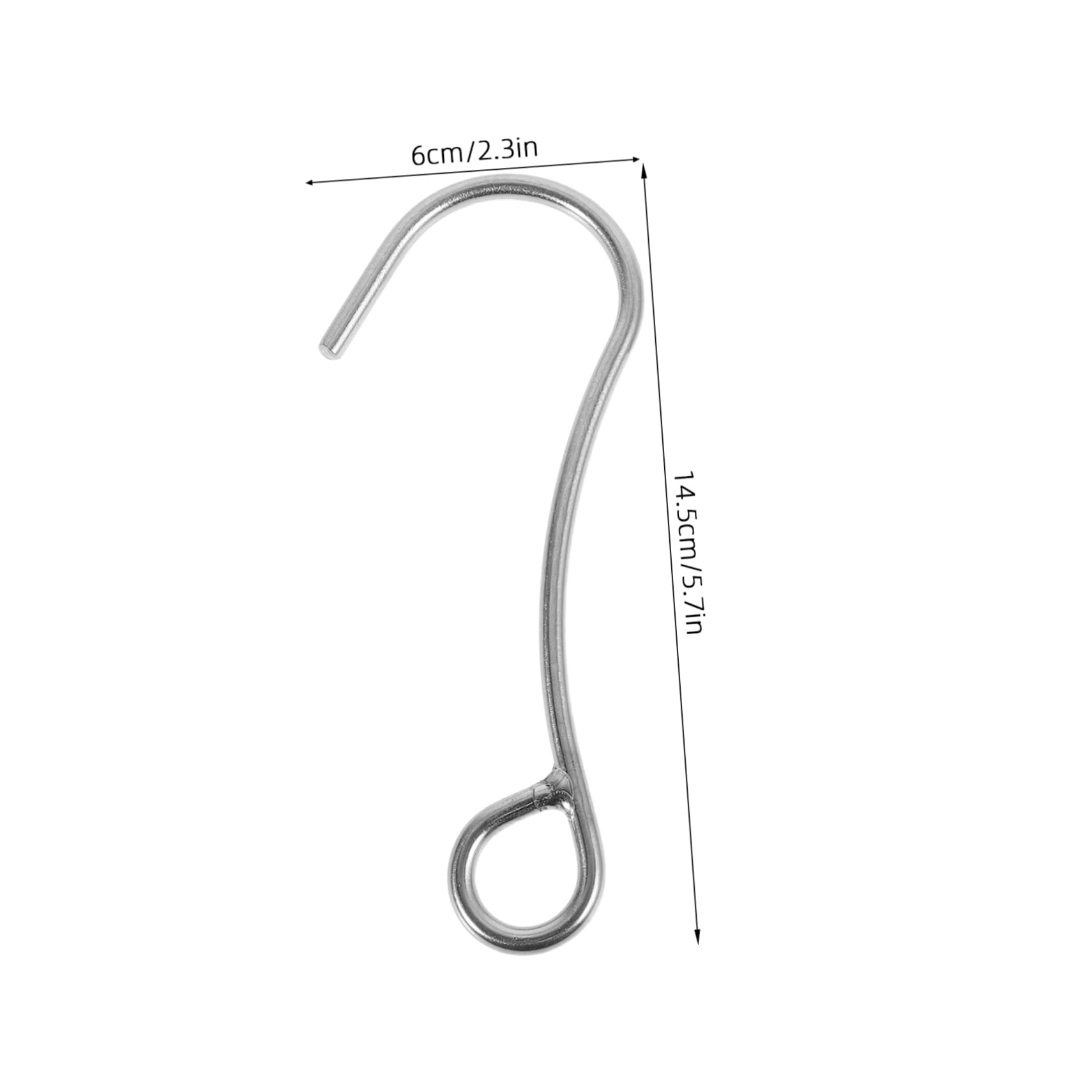 VICASKY 2pcs Heavy Duty Stainless Steel Diving Hook Single Scuba Hook for Drift Diving Underwater Scuba Diving Equipment Accessories