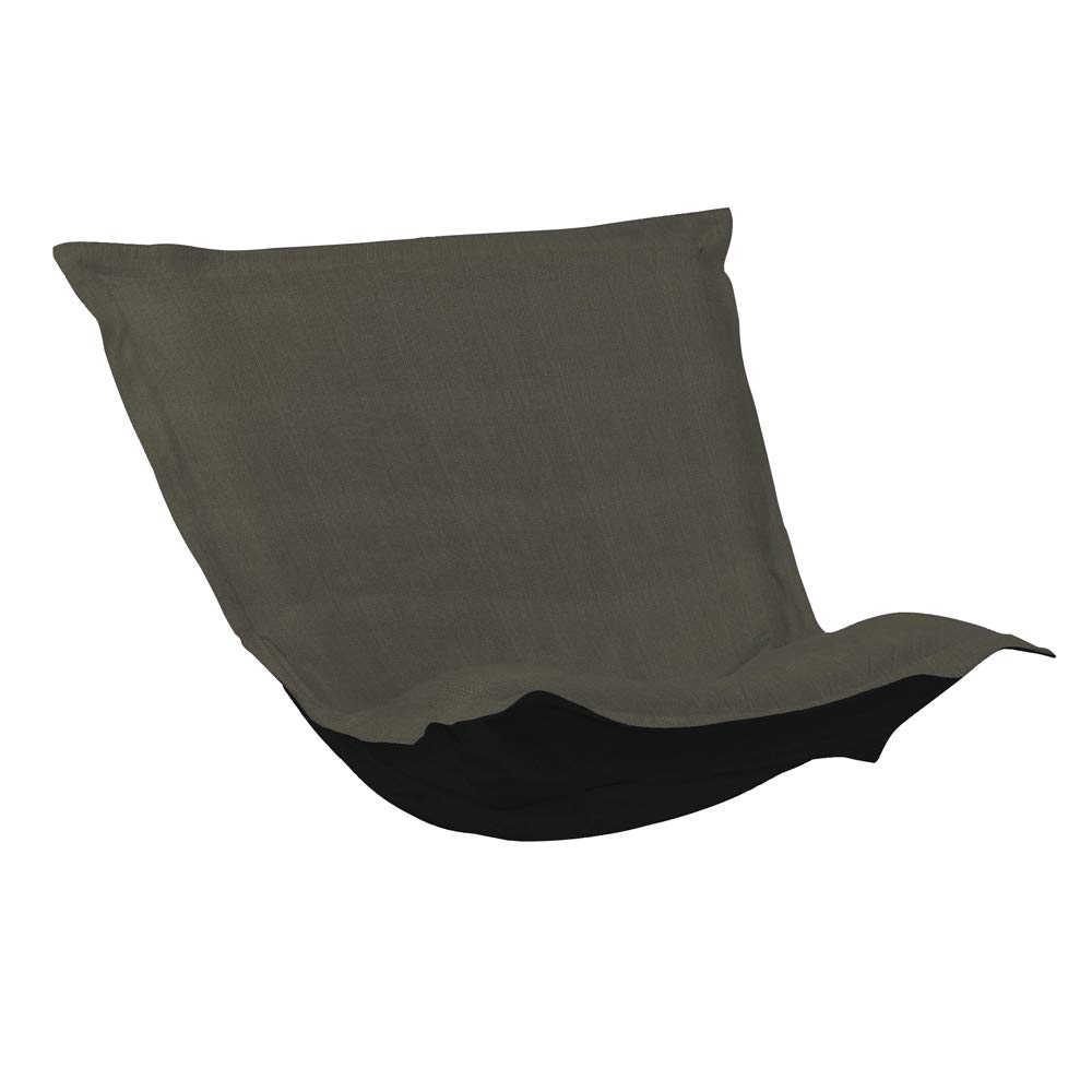 Howard Elliott Puff Chair Cushion With Cover, Butterfly Sling Chair Replacement Cushion with 100% Sunbrella Acrylic for Puff Chairs & Furnitures, 49 x 40 Inch, Sterling Chocolate