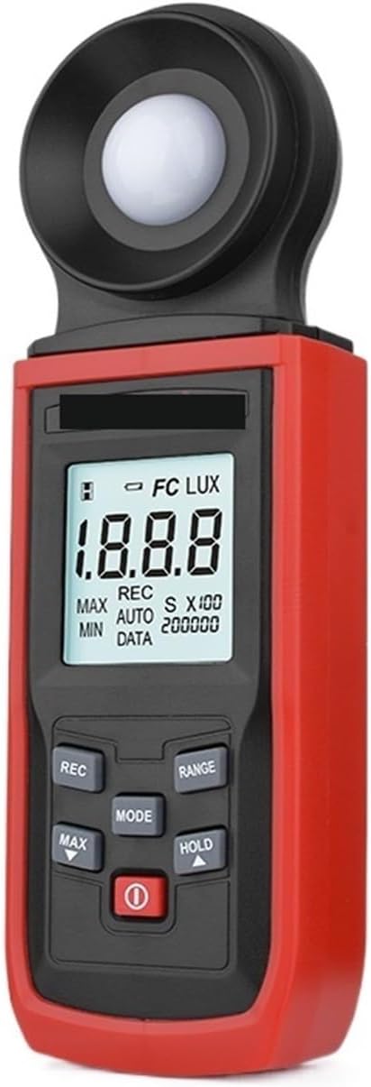 Photographic Light Meters Digital Luxometer Professional Lux Meter Handheld Light Meter High Accuracy Luxmeter Illuminometer Photometer 100000LUX for Plants Aquarium Light Tester(Standard Type)
