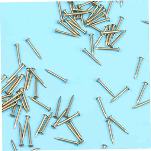 ULTECHNOVO 200 piezas Clavos redondos de latón para muebles, cajas decorativas y proyectos, para bisagras y manualidades miniatura 5