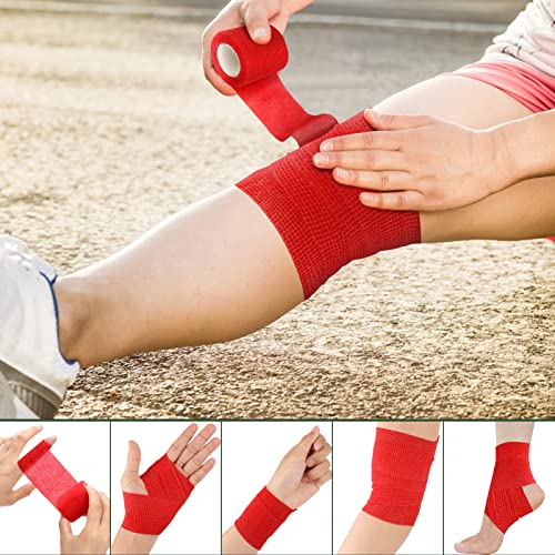 12 Rotoli Benda Elastica Coesiva, Fasciature Benda...