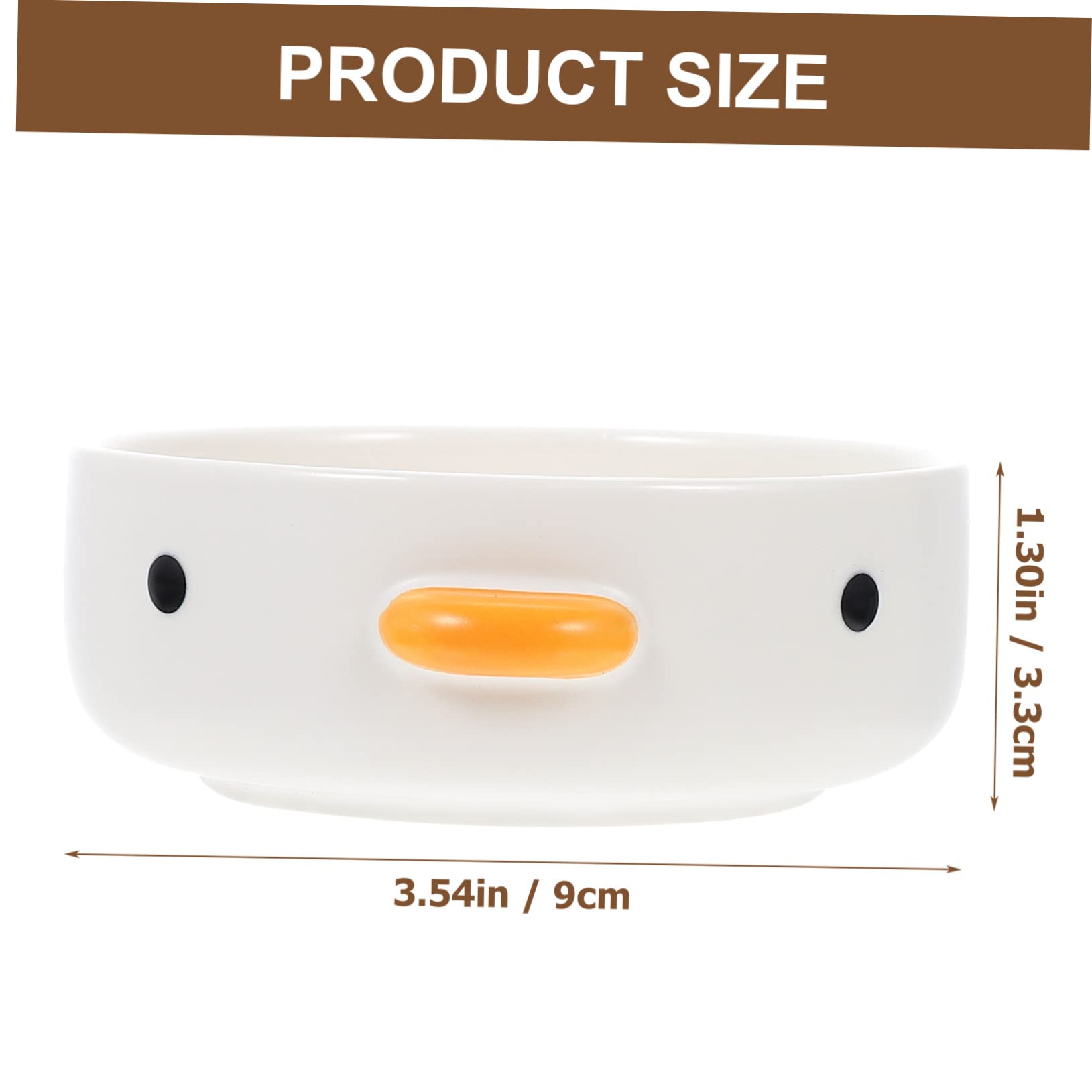 Alipis Adorable Cartoon Design Ceramic Condiment Bowl Food Storage Dish for Snacks Seasoning for Home Parties and Gatherings