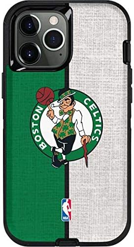 Skinit Decal Phone Skin Compatible with OtterBox Defender Case for iPhone 12 Pro Max - Officially Licensed NBA Boston Celtics Canvas Design
