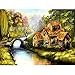 Produktbild DIY 5D Diamant Malerei Kit Voll Runder Bohrer Diamond Painting Haus am Fluss Bilder 35x45cm