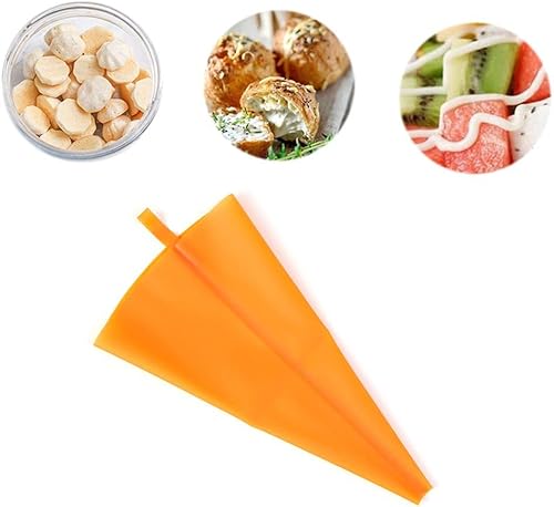 Miniatura 2 de Jurhomie Boquillas reutilizables para decoración de cocina, herramientas para pasteles, bolsa de silicona para pastelería (10 pulgadas)