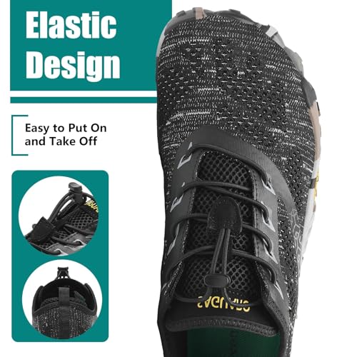 Image of SAGUARO Womens Mens Barefoot Shoes Minimalist Trail Runner Wide Toe Box Zero Drop Outdoor Cross Training Shoe