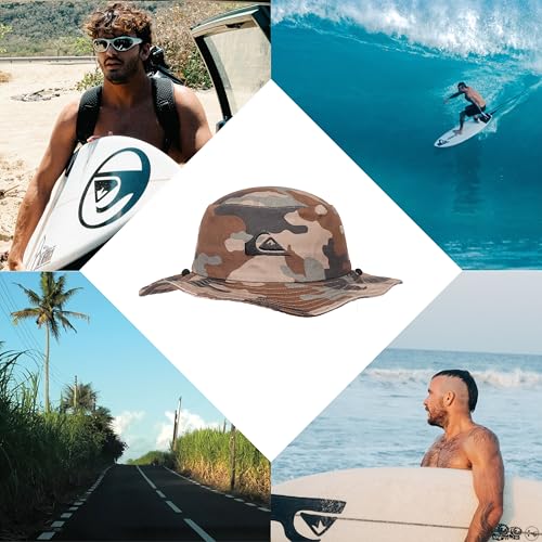 Image of Quiksilver Boys' Quiksilver Kid's Bushmaster Sun Protection Floppy Visor Bucket Hat