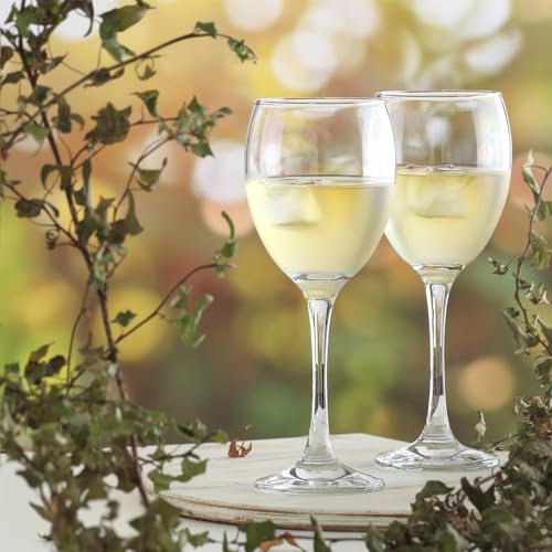 LAV 12x 205ml Empire White Wine Glasses - Small Dishwasher Safe Glass Wedding Christmas Birthday Party Drinking Glassware Goblet Gift Set - Image 5