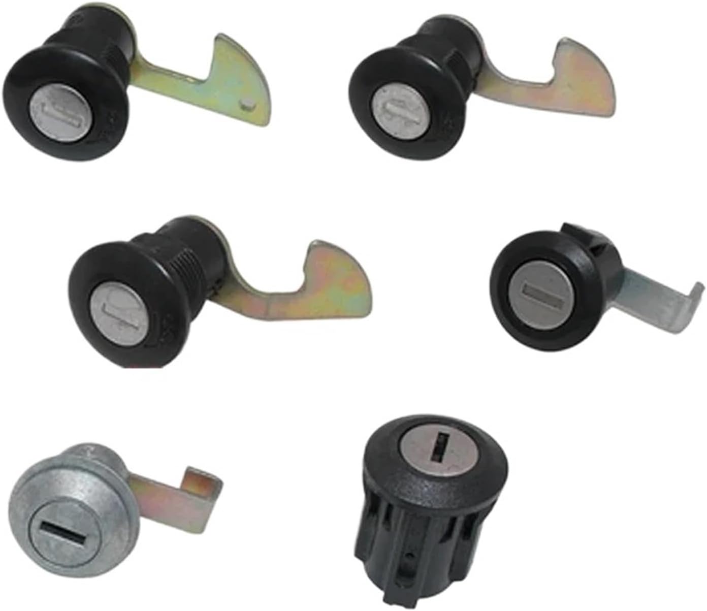 Motorcycle Tail Box Lock with 2 Keys Zinc Alloy Black Motor DIY Accessories YP19 G 1Pcs(A)