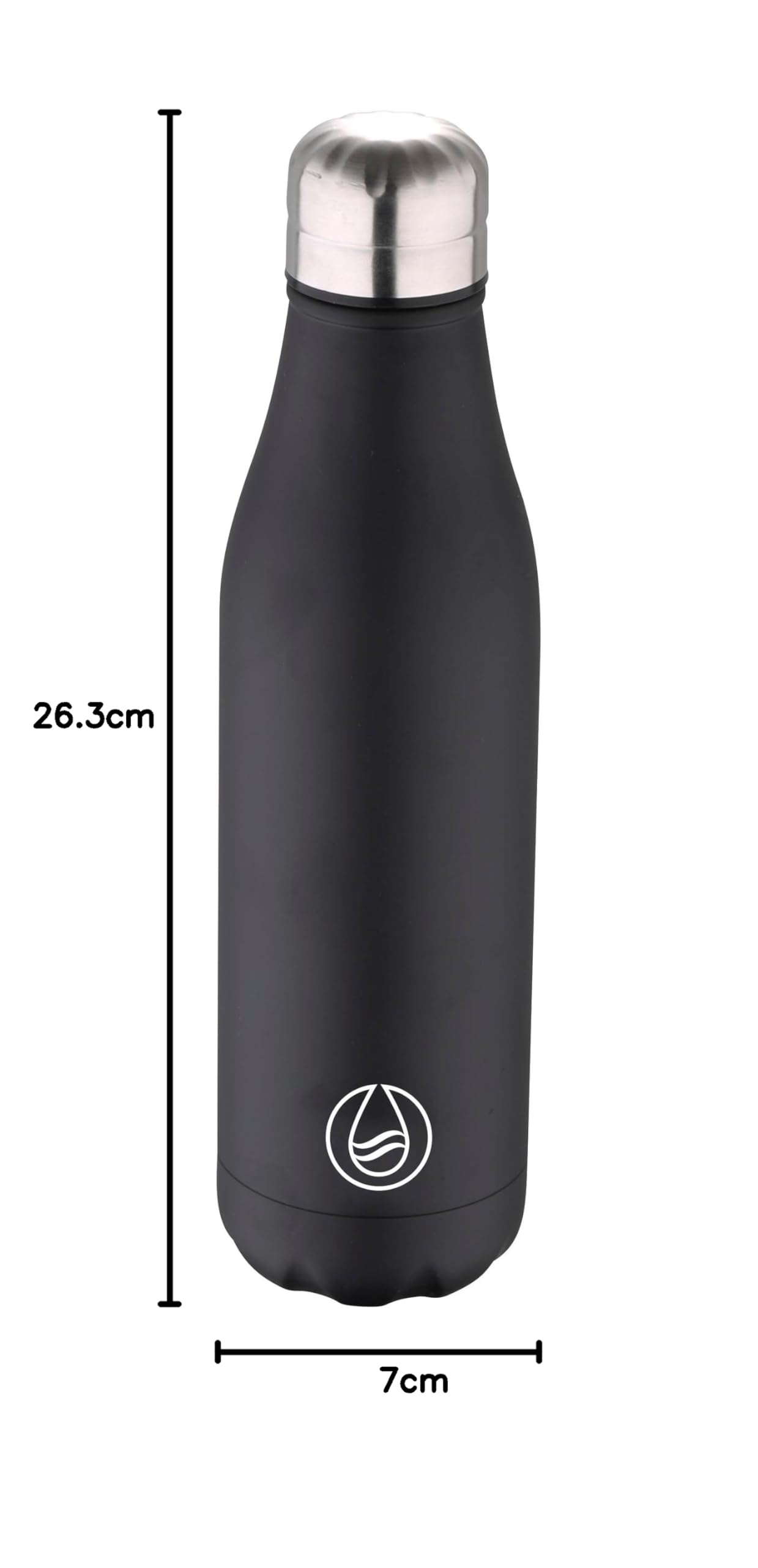 profiwoab Thermosbeker, 500 ml, houdt 6 tot 12 uur warm, roestvrijstalen vacuüm-isolatiebeker, 100% dicht, autobeker, multifunctionele thermosfles voor thuis en op kantoor, reizen