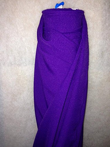 Tissus BURLINGTON infroissable VIOLET nappe habillement au 0.50 metre largeur 150 cm