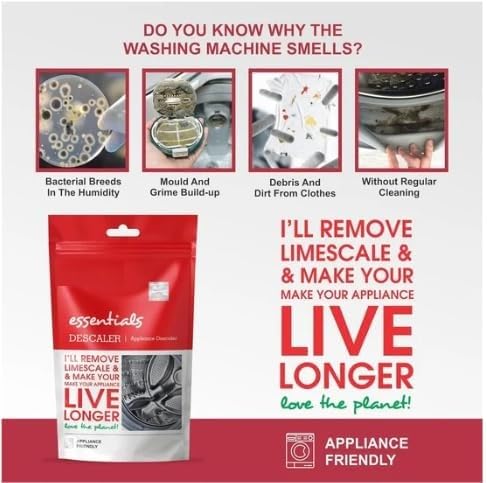 Image of Descaler Washing Machine Cleaner For IFB & LG Washing Machine Front Load And Top Load, Washing Machine Cleaning Powder, Descaling Powder For Washing Machine 100 Gm (Pack Of 5)