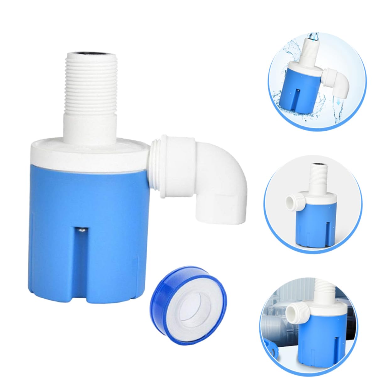 Ciieeo 3 Pezzi Valvola Galleggiante Serbatoio Valvole Giardino Valvola Galleggiante Automatica Valvola Livello Acqua Controllo Automatico Livello Acqua Regolatore Livello Acqua Valvola