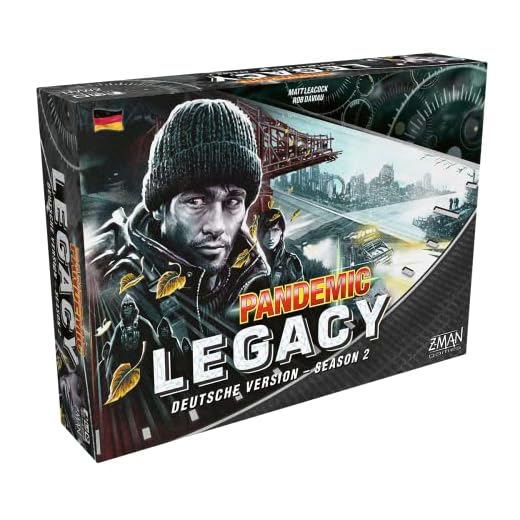 ZMan, Pandemic: Legacy – Season 2 (schwarz), Kennerspiel, Sonderpreis 2018, 2-4 Spieler, Ab 14+ Jahren, 60+ Minuten, Deutsch