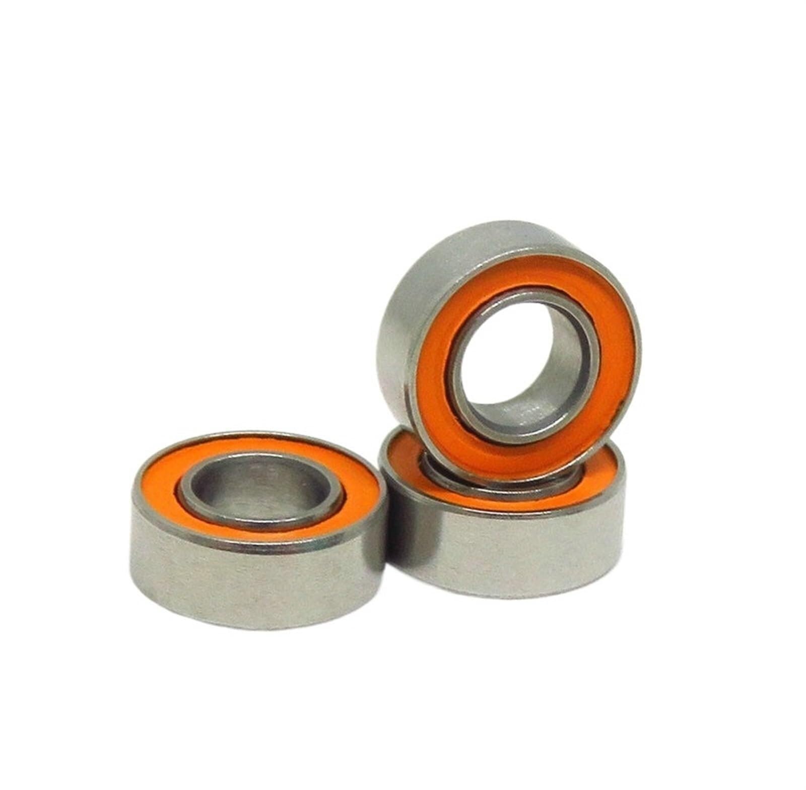 Uszczelka bimetaliczna tarcza mikro łożysko zwykłe 10 sztuk SMR84C-2RS 4x8x3mm ABEC-7 hybrydowe łożyska ceramiczne ze stali nierdzewnej