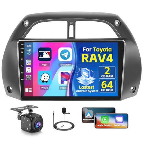 Wireless Carplay/Android Auto & Mirror Link: È possibile collegare il cellulare alla autoradio android per Toyota RAV4 tramite WiFi o cavo usb e proiettare lo schermo del cellulare sullo stereo auto per Toyota RAV4. Potete ascoltare la musica, rispondere al telefono o usare altre app attraverso lo schermo, rendendo il processo di guida più piacevole e sicuro