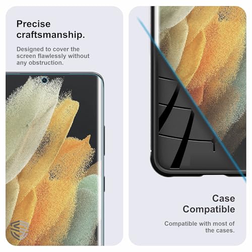 Image of Anti Glare Matte TPU hydrogel Edge to Edge Screen Protector Guard For Samsung Galaxy S21 Ultra (6.8 Inch) With Installation Kit | Support Fingerprint | Edge to Edge Coverage
