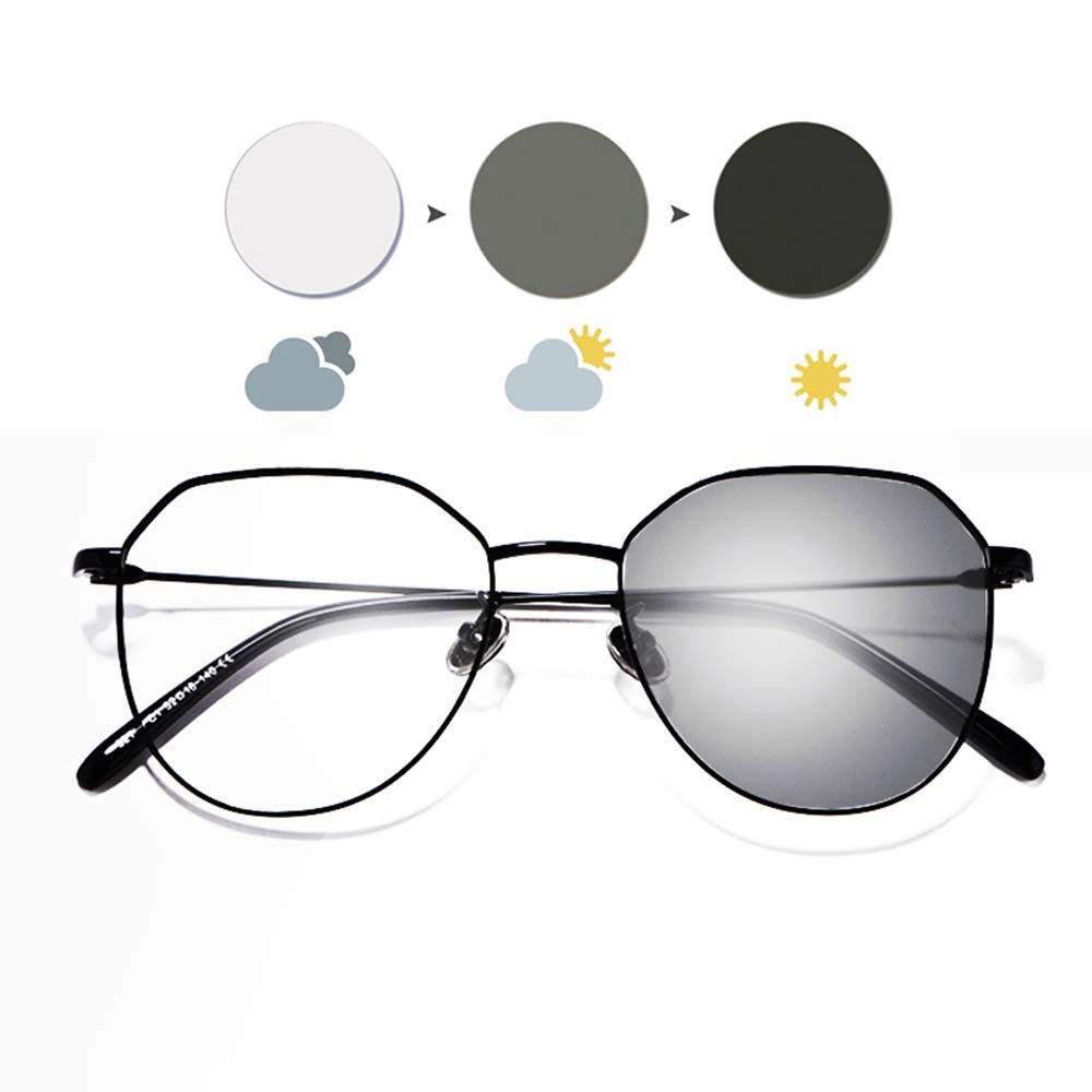 MANG Gafas De Lectura Multifoco Progresivas con Zoom Inteligente Gafas De Aumento Fotocromáticas De Transición Lectores De Computadora con Bloqueo De Luz Azul Gafas para Hombres/Mujeres