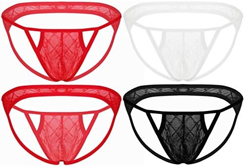 Agoky Herren C-String Tanga Aus Netzstoff – Transparent, Atmungsaktiv, Freie Größe