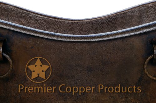 Premier Copper Products Btdr67Db 67-Inch Hammered Copper Double Slipper Bathtub With Rings, Oil Rubbed Bronze #TOP5