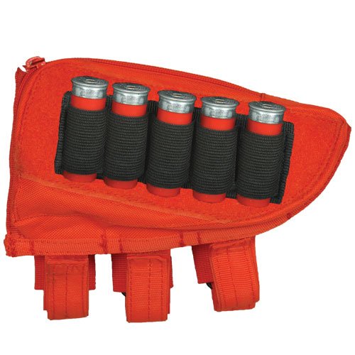 Ultimate Arms Gear Tactical Safety Orange Shotgun Right Hand Shooters Ammo Rounds Shot Shell Cartridge Hunting Stock Buttstock Slip Over Carrier Holder Fits 12 / 20 GA Gauge Browning 12 & 20 Gauge Pump Action Sporter