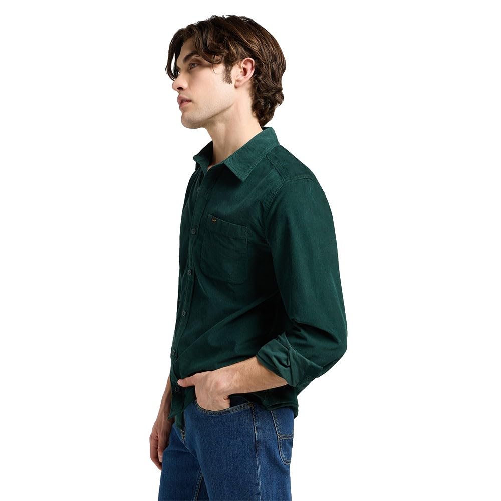 Lee - Camicia Uomo - vestibilità Regular - Leesure Shirt - Mercantile Green