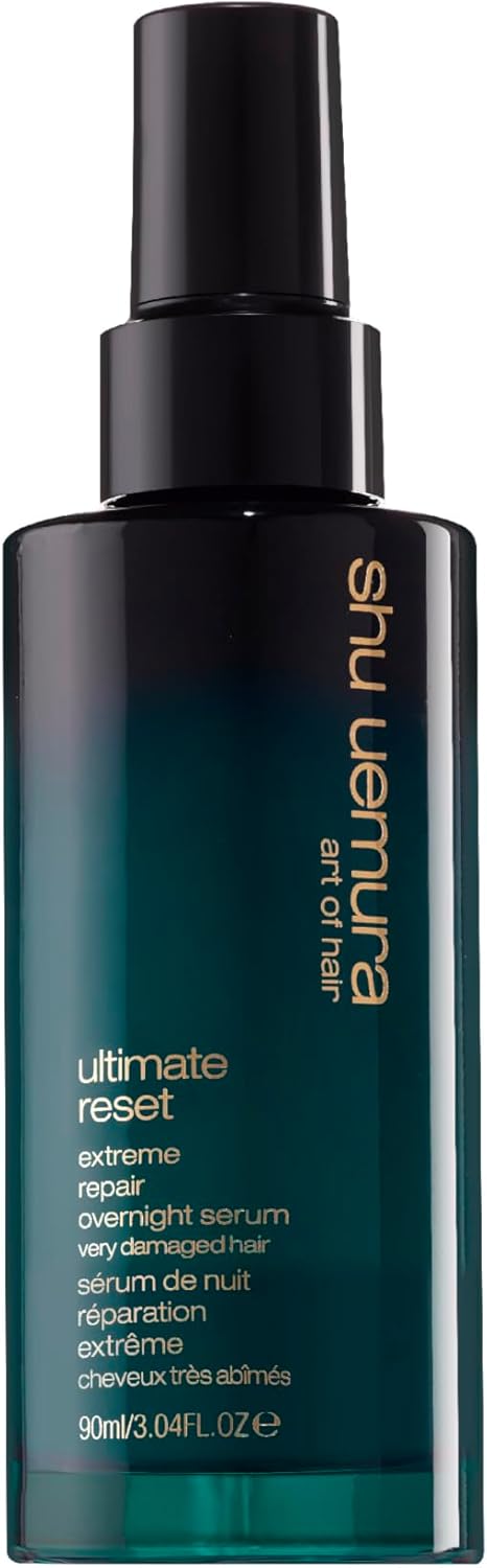 Shu Uemura, Leave-In Overnight Haarserum, Voor Zeer Beschadigd Haar, Hydrateert En Beschermt Tegen Haarbreuk, Verrijkt Met Japans Rijstextract, Met Vitamine B En E, Ultimate Reset, 90ml