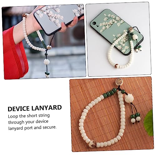 Lanyard de teléfono móvil jojofuny con colgante de jade bodhi para exterior 7