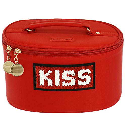 Preisvergleich Produktbild Kamille Milano Kulturbeutel rot KISS