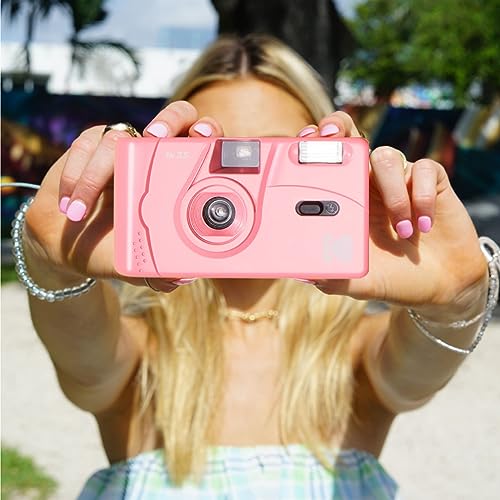 Pink Kodak M35 Film Camera Amazon Kodak M35 35mm Film Camera (Grey