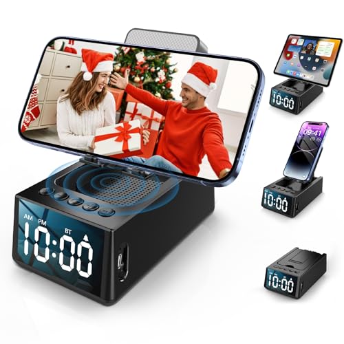 Toiysyy-Gifts-for-HimHerTeen-BoysDadMom-Cell-Phone-Stand-with-Wireless-Speaker-Christmas-Stuff-Unique-Birthday-Gifts-for-Men-Women-Who-Want-Nothing-2023-Cool-Gadgets-for-Men