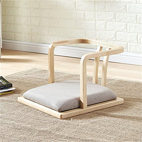Japanischer Bodenstuhl Aus Holz - Meditationsstuhl Ohne Beine - Sitzbank Für Tatami