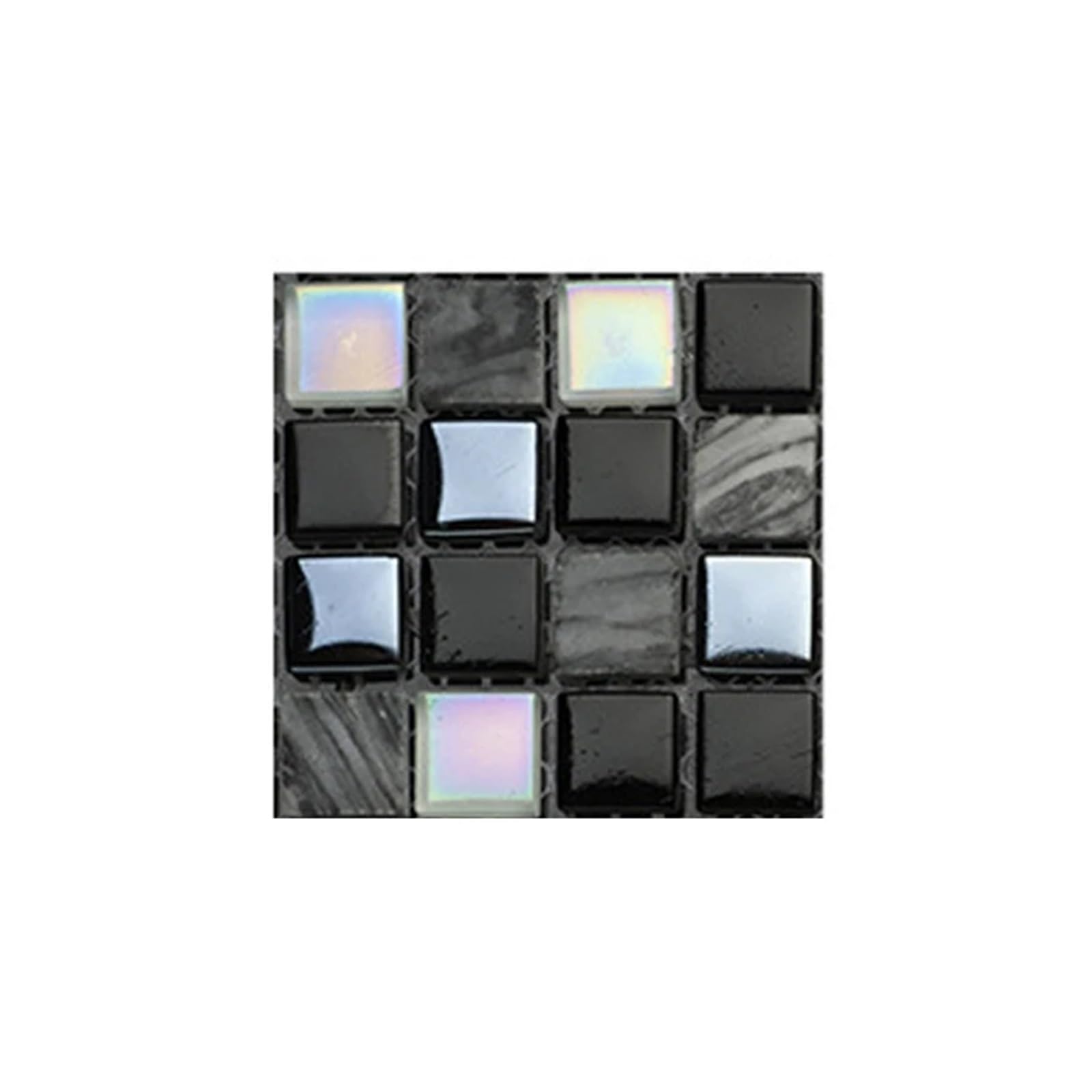 Stick On Tiles 10Pcs Mosaic Sticker Tiles Labelstock Bathroom Floor Tile Adhesive Kitchen Backsplash Chap Worktop Kitchen Decor 10x10cm(13)