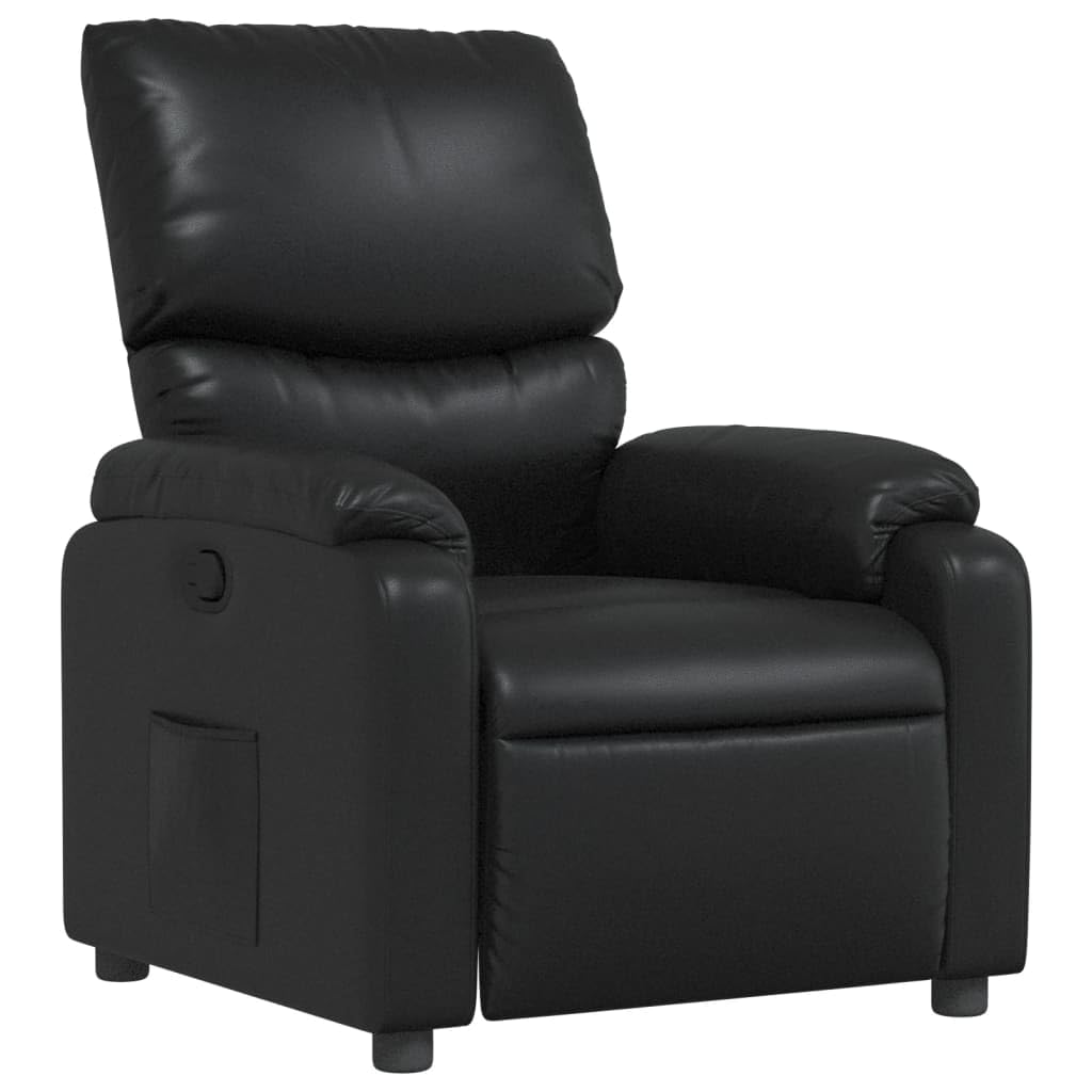 vidaXL Relaxsessel Schwarz Kunstleder