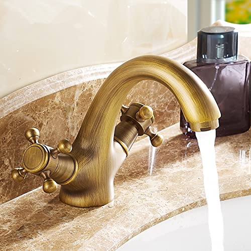 Robinet de salle de bain rétro pour lavabo ambiance rétro et chaleureuse