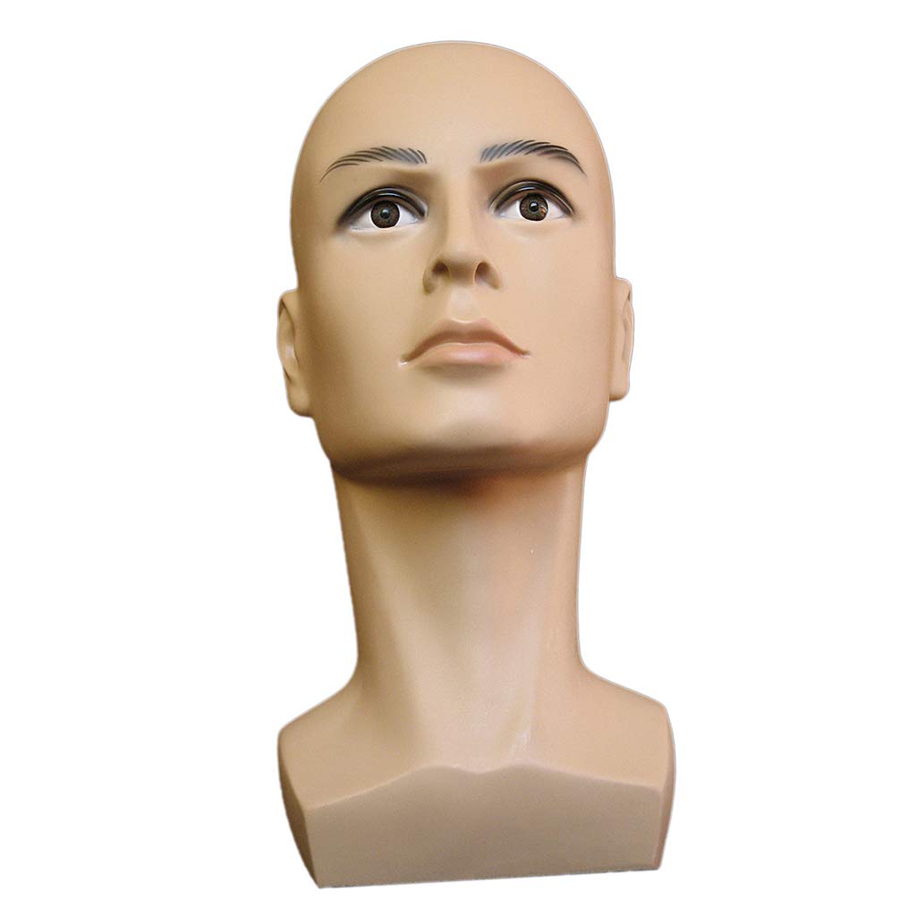 Schaufensterpuppe Kopf Mannequin Kopf aus Glasstahl Brillenständer Perückenständer