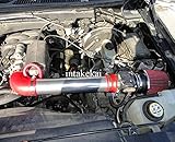 PERFORMANCE AIR INTAKE KIT FIT 1997-2003 FORD F-150 4.2L V6 ENGINE (RED)
