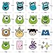 40Pcs Monsters Inc Stickers Pack, Cartoon Comedy Vinyl Waterproof Decals for Water Bottle,Laptop,Phone,Skateboard,Scrapbooking,Journaling Choice for Adults for Birthday Party Favor Supply
