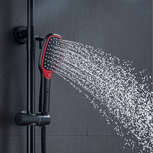 Robinet de douche thermostatique triple fonction en laiton pour baignoire