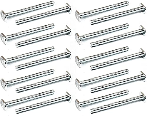 Image of POWERTEC 5 /16 inch-18 T Track Bolts 20 Pack for T Track, 3-1 /2 Inch Long T Slot Bolts for Universal T Track, T Track Accessories for Woodworking Jigs and Fixtures (QTB1003)