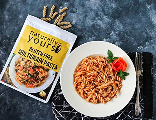 Image of Naturally Yours Gluten Free Multigrain Pasta | Corn, Amaranth, Bengal Gram, Jowar & Rice | No Maida, Preservative Free, Vegan, No Onion No Garlic, Jain Friendly | High Fiber & Protein | 200g Pack of 3