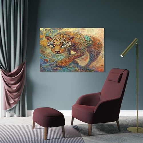 Impression giclée léopard de 40x60cm pour décoration murale sur toile - 4
