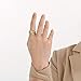 rgwtgkyh 14K Gold Plated X Ring for Women Mixed Metal Ring Cubic Zirconia Rings Unique Criss Cross Promise Ring Non Tarnish Fashion Statement Knuckle Rings Jewelry Gifts (7, gold)