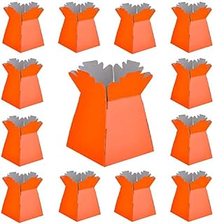 Diamante Crafts Orange - Living Vases Florist Bouquet Sweet Box - Choose Quantity (Orange x 1)